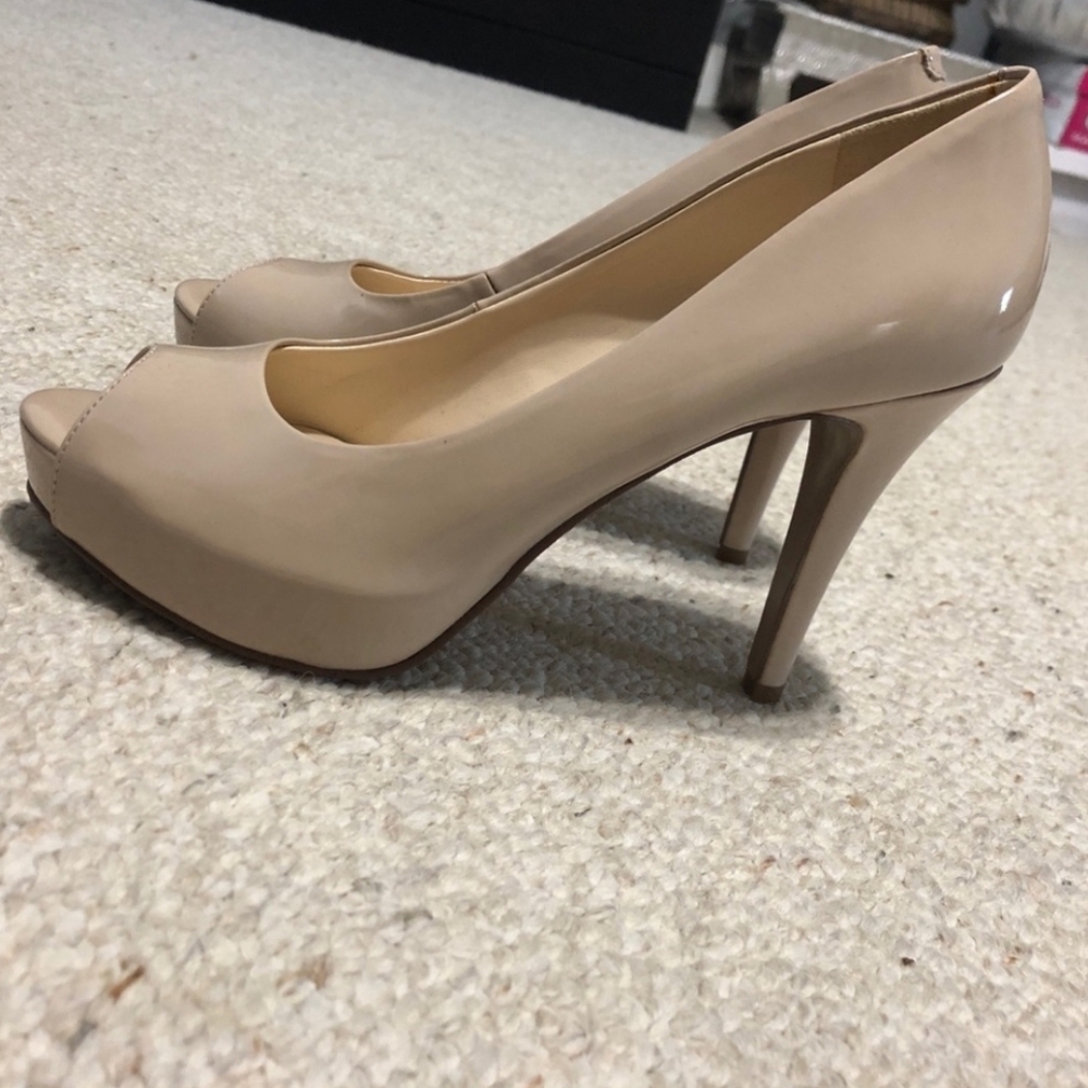 Nine West Peep Toe Platform Heels
